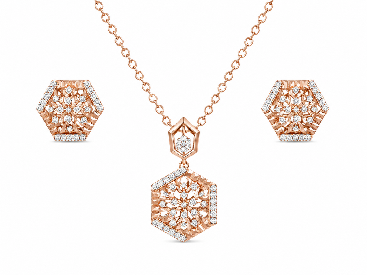 Sophistique Diamond Pendant Set