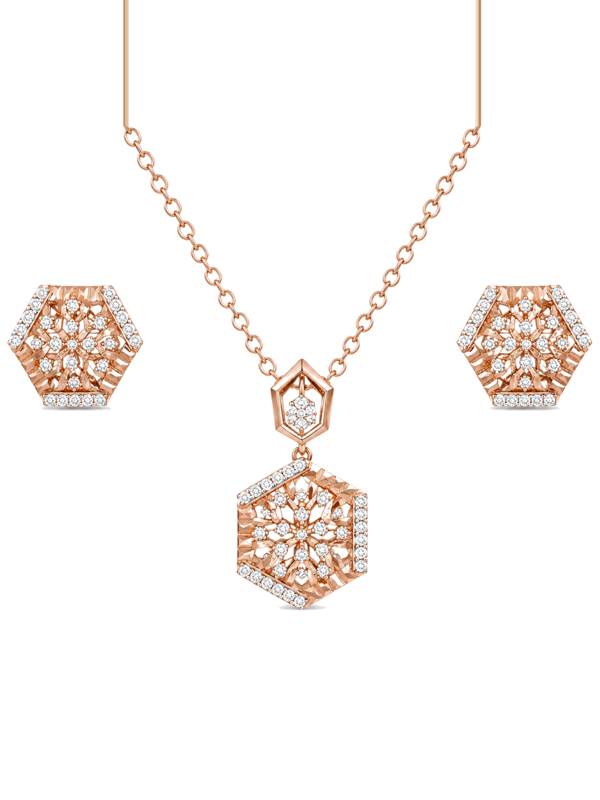 Sophistique Diamond Pendant Set