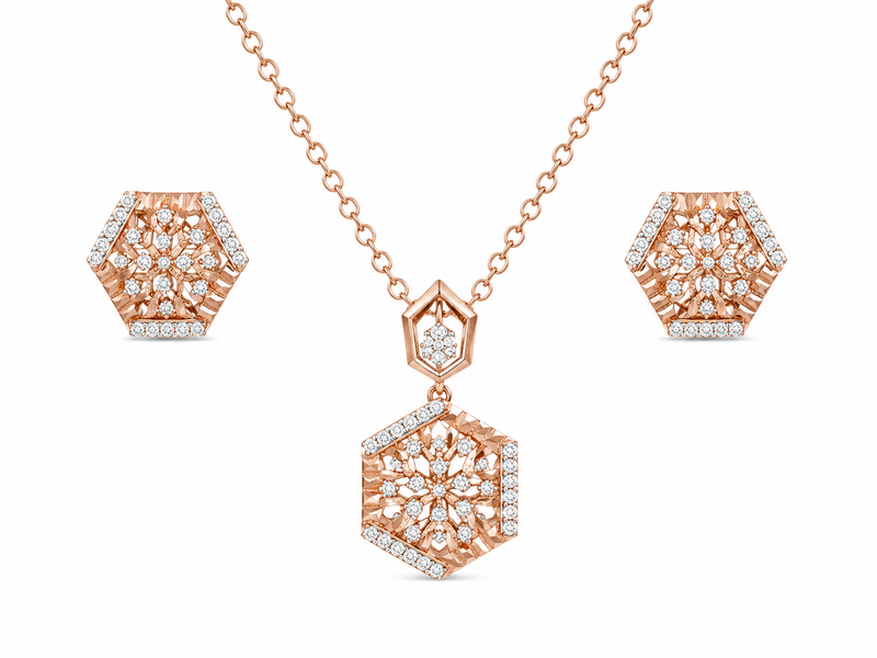 Sophistique Diamond Pendant Set