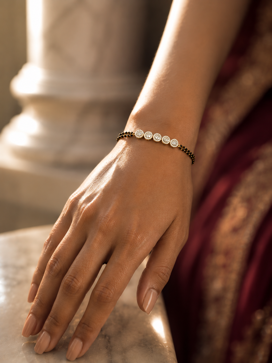 Whispering Vow Mangalsutra Bracelet
