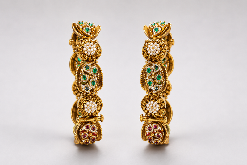 Fine Artistry Gold Bangle Set