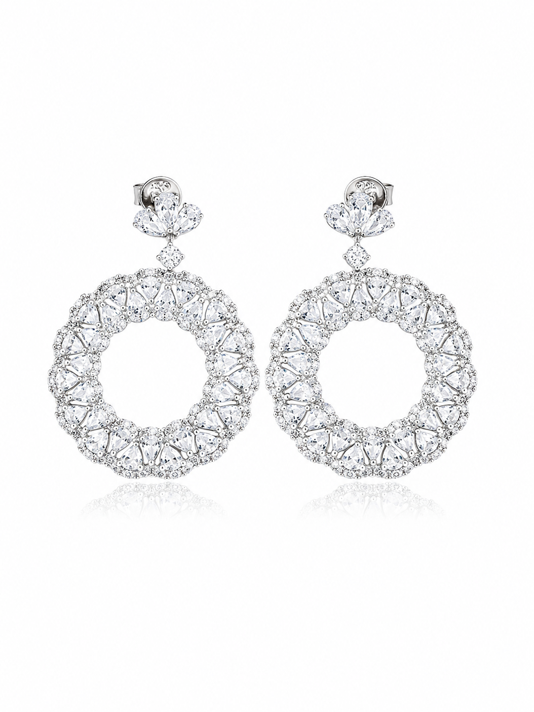 Pure Silver Drop Earrings