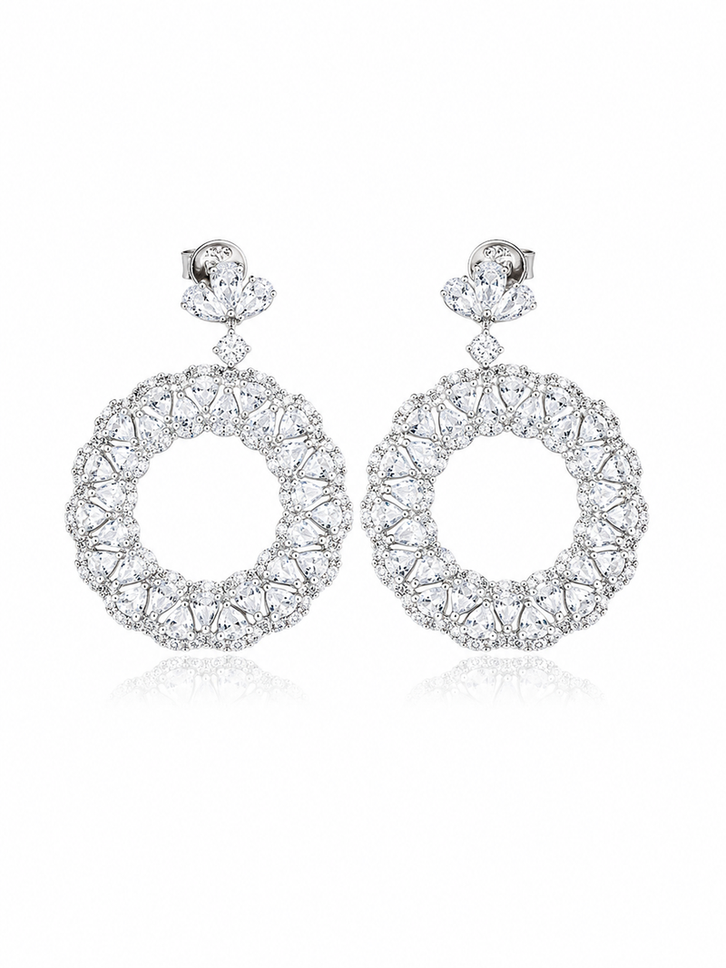 Pure Silver Drop Earrings