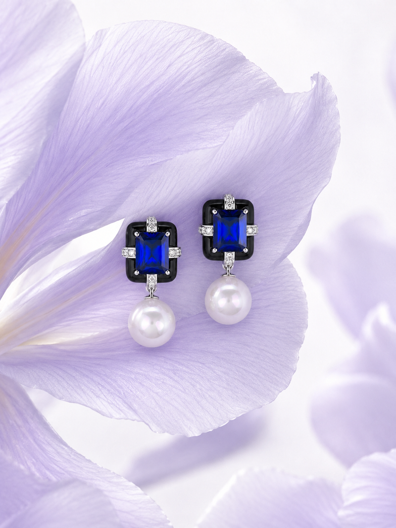 Pure Elegance Silver Earrings