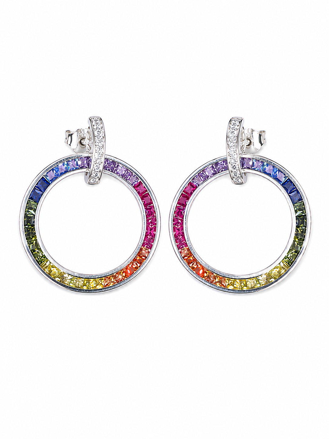 Graceful Silver Drop Earrings