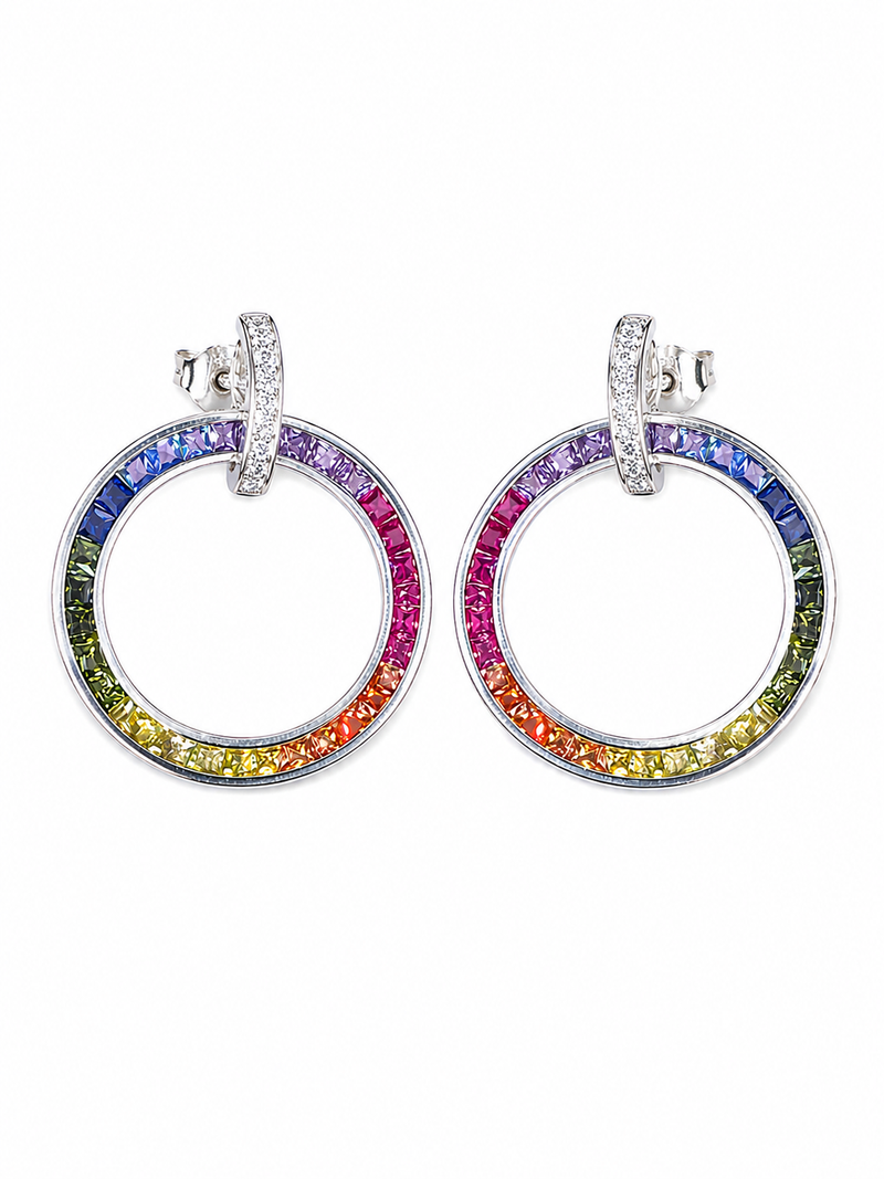 Graceful Silver Drop Earrings