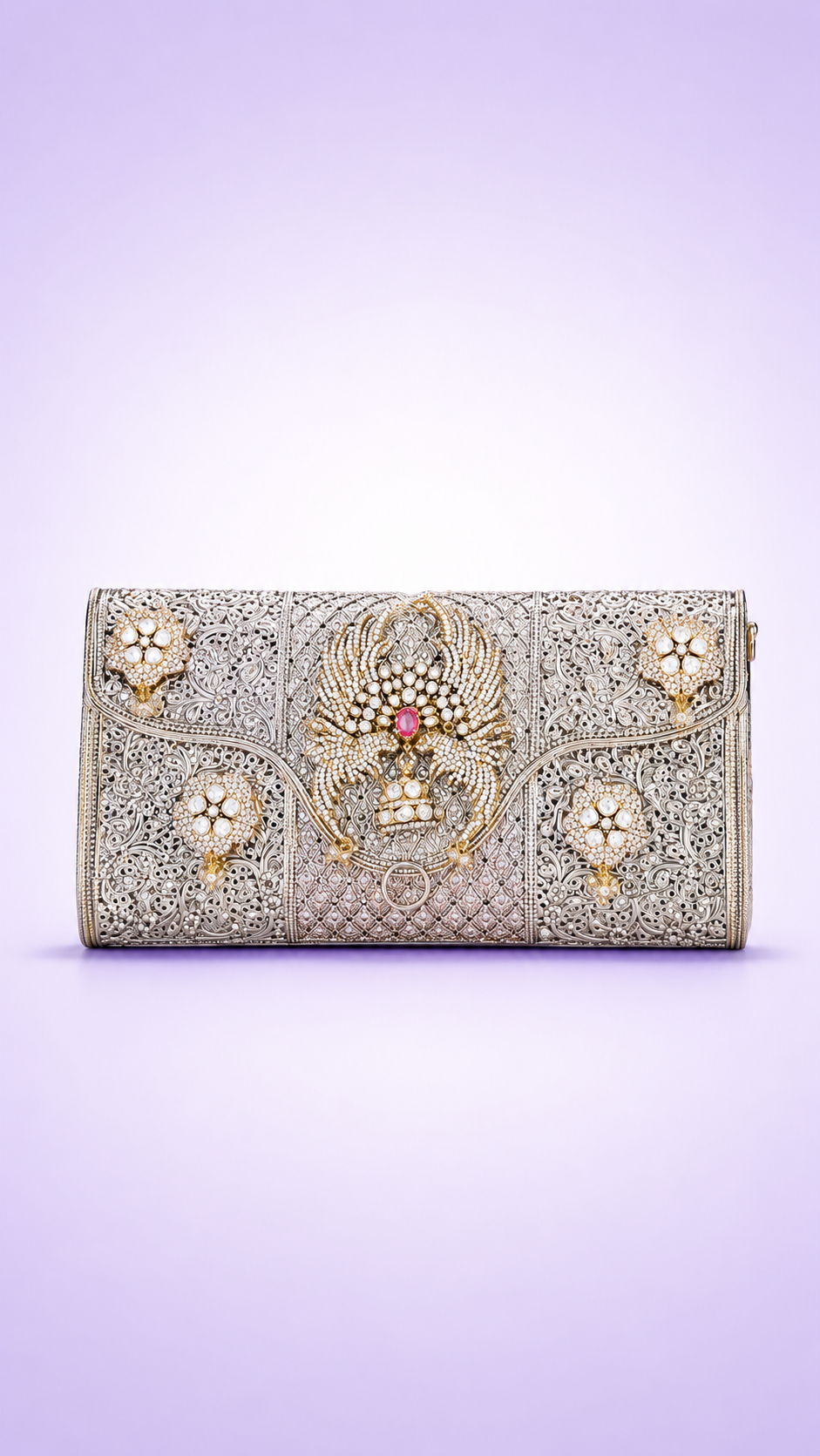 Silver Filigree Evening Bag